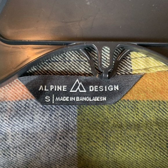 Alpine Design Shirt Men's‎ Small Multicolor Plaid Cotton Flannel Button-Up 7001 - Picture 2 of 9